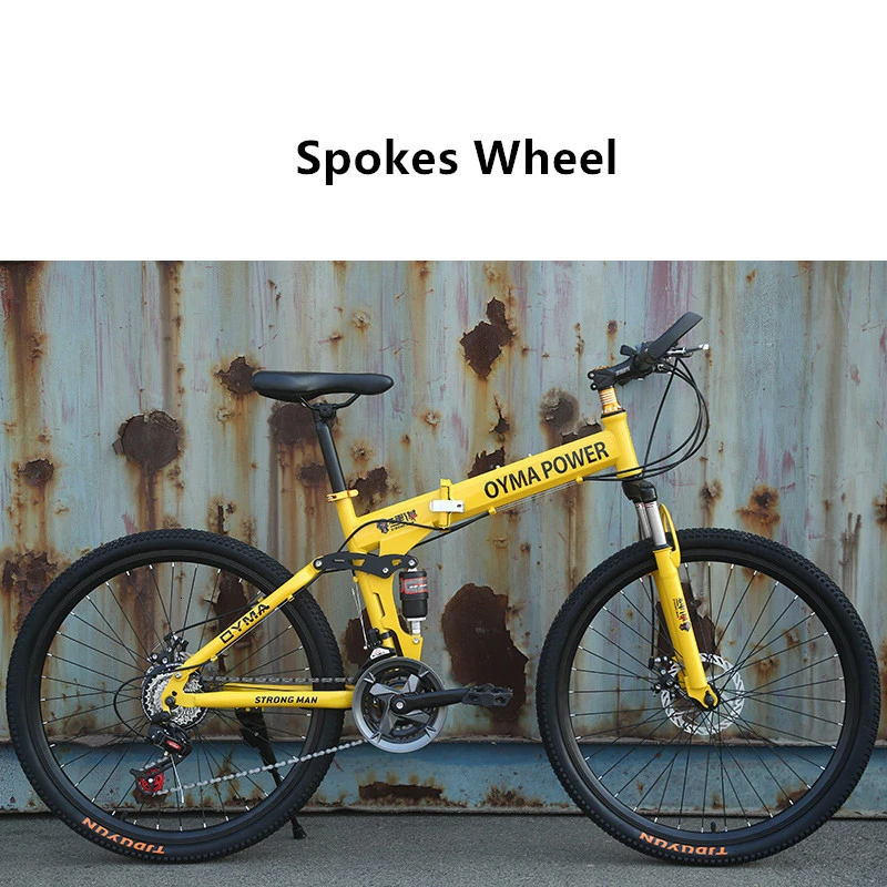 LOVELION Mountain Bike Carbon Steel Frame 24/26 Inch Wheel Dual Disc Brake 24/27 Speed Bicycle Outdoor Downhill Mtb Bicicleta