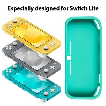 

Soft Silicone Protective Back Cover Shell Shock Absorption and Anti-Scratch Grip Cover Case for Nintendo Switch Lite Console