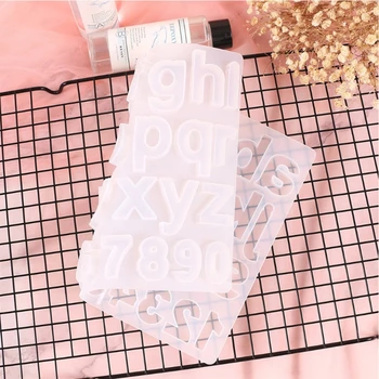 

Crystal Epoxy Resin Mold Alphabet Letter Number Pendant Casting Silicone Mould Q81D