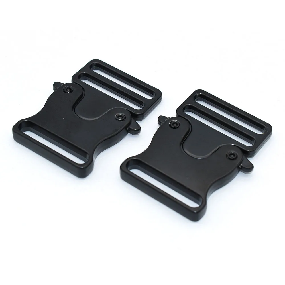 30mm Black Metal Release Buckle Slide Strap Buckle Adjustable 30mm Belt
