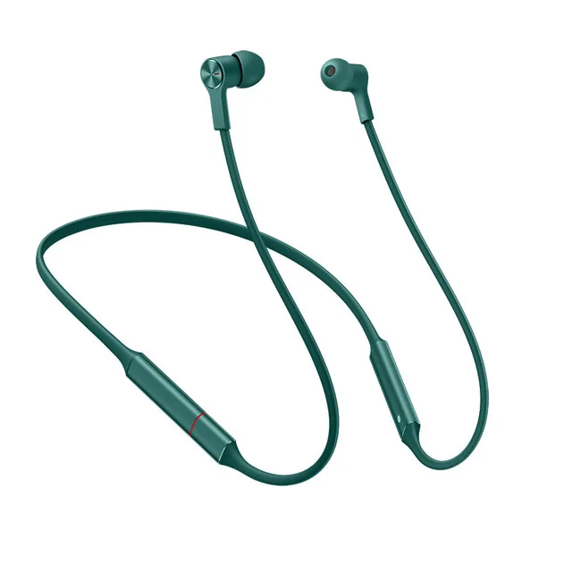 green huawei FreeLace Спорт Bluetooth Беспроводные Наушники быстрая зарядка - Цвет: green