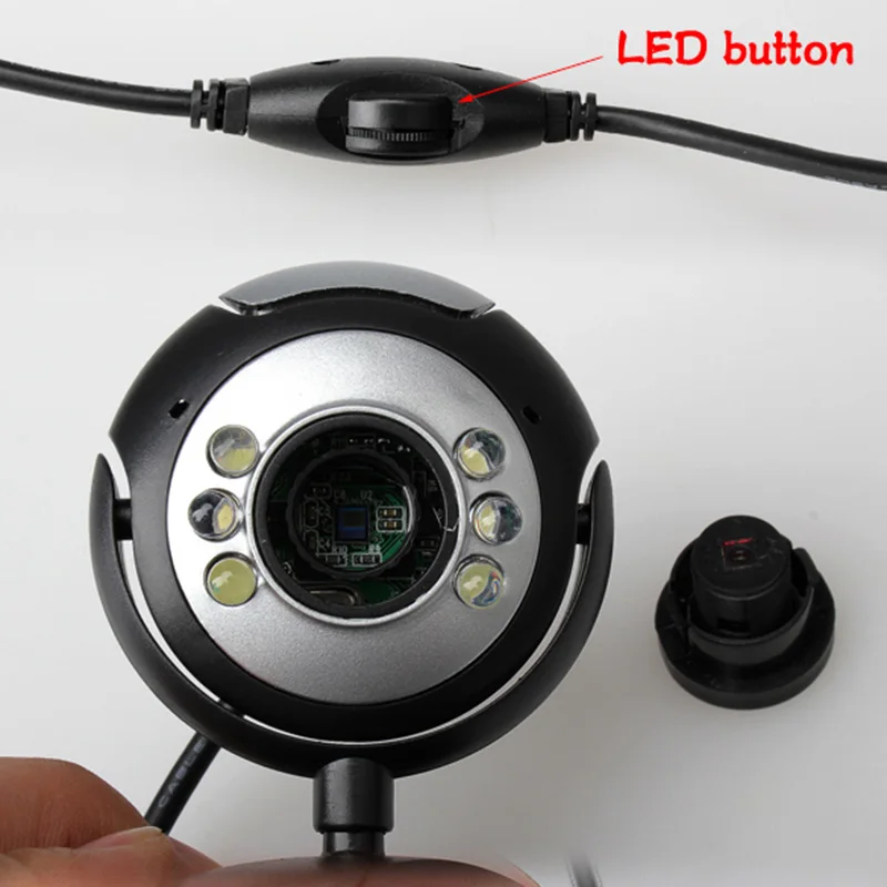 

8.0 Mega 30 M USB 6 LED Webcam Web Cam Camera Laptop Computer With Microphone PUO88