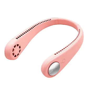 

Wearable Lazy Sports Halter Fan Mini Hanging Neck Fan USB Rechargeable Cover Halter Sports Fan Air Cooler Outdoor