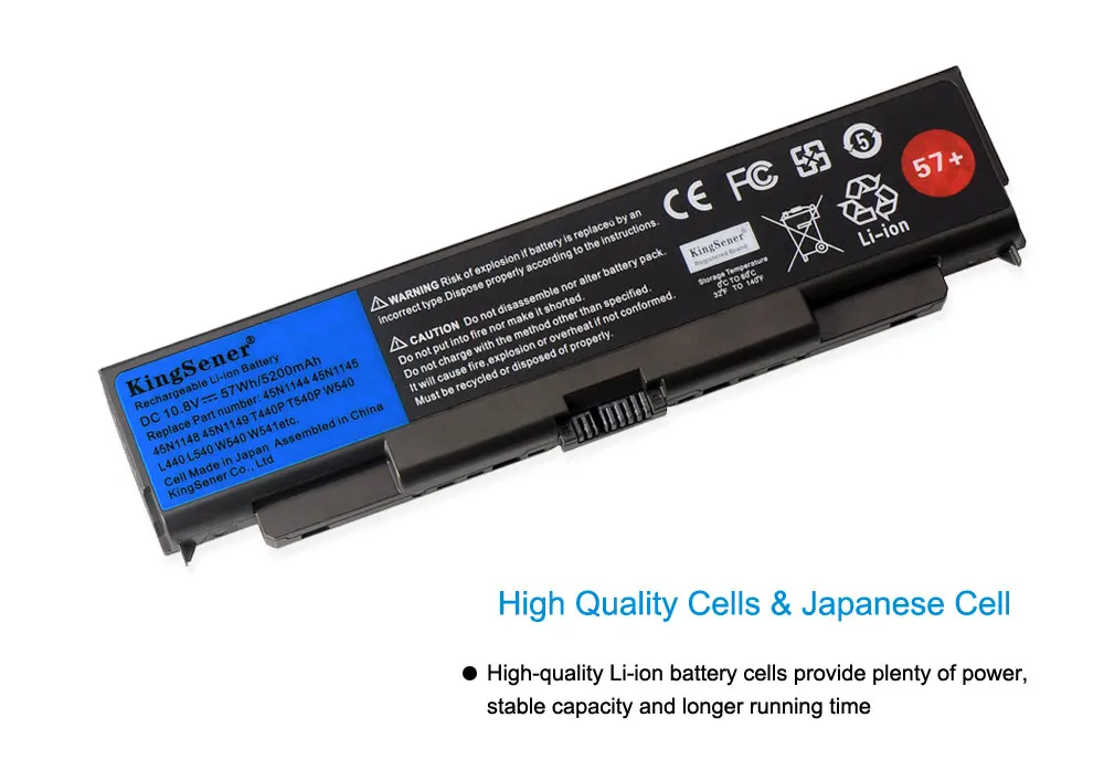 KingSener ноутбука Батарея для lenovo ThinkPad T440P T540P W540 W541 L440 L540 45N1144 45N1145 45N1148 45N1159 45N1158 45N1160 57