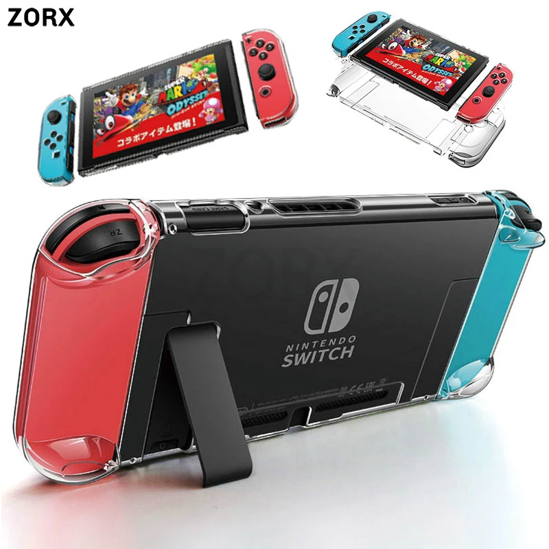 

Detachable Crystal PC Transparent Case For Nintendo Nintend Switch NS NX Cases Hard Clear Back Cover Shell Coque Ultra Thin Bag