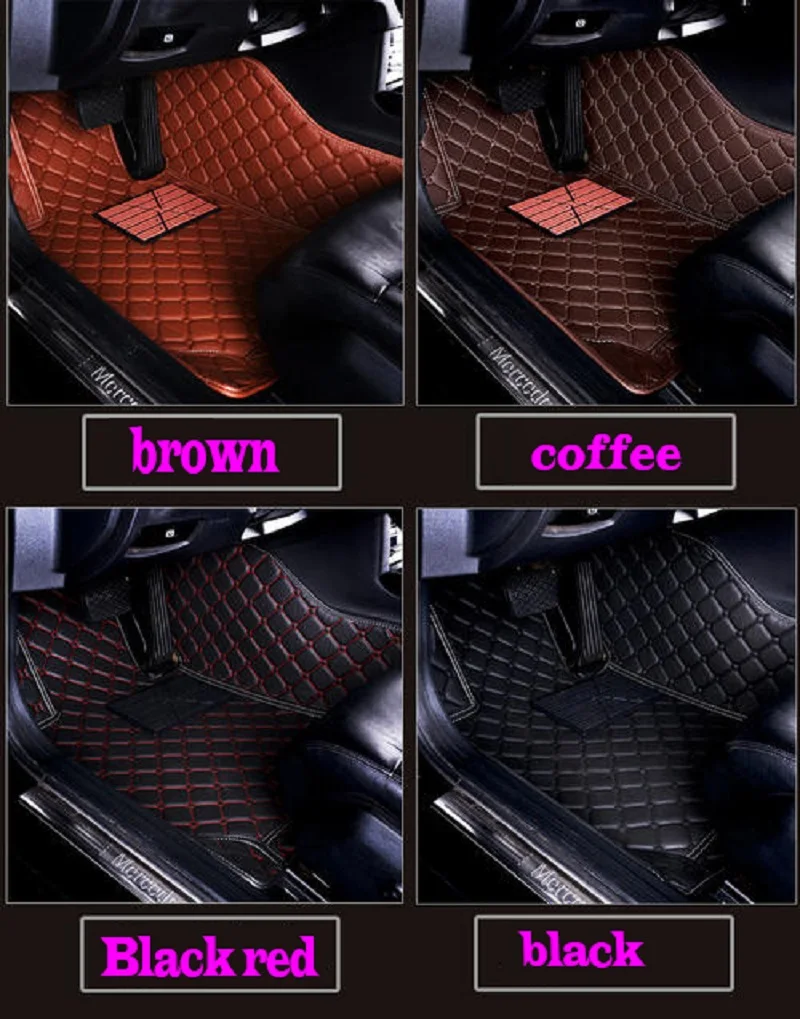 

Custom car car floor mats for Honda Vezel Elysion Odyssey Waterproof leather Anti-slip carpet
