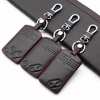 Leather Car Key Case Cover For Mazda 2 3 5 Premacy Miata 6 8 RX8 MX5 M8 CX-7 CX-9 Verisa MPV 2/3/4 Buttons Remote Protector Fob ► Photo 1/6