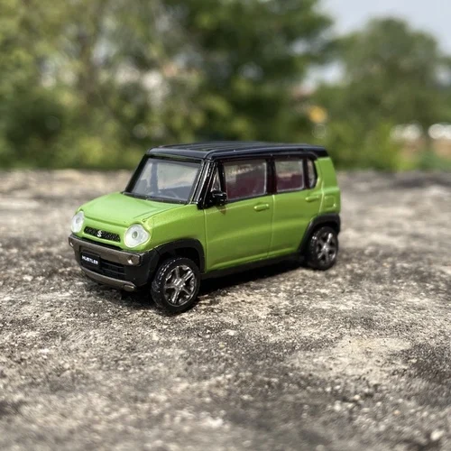 1:64 Diecast Toy Vehicles Mini 5cm SUZUKI HUSTLER Plastic Model Car Ornaments Toddler Boy Toys Green