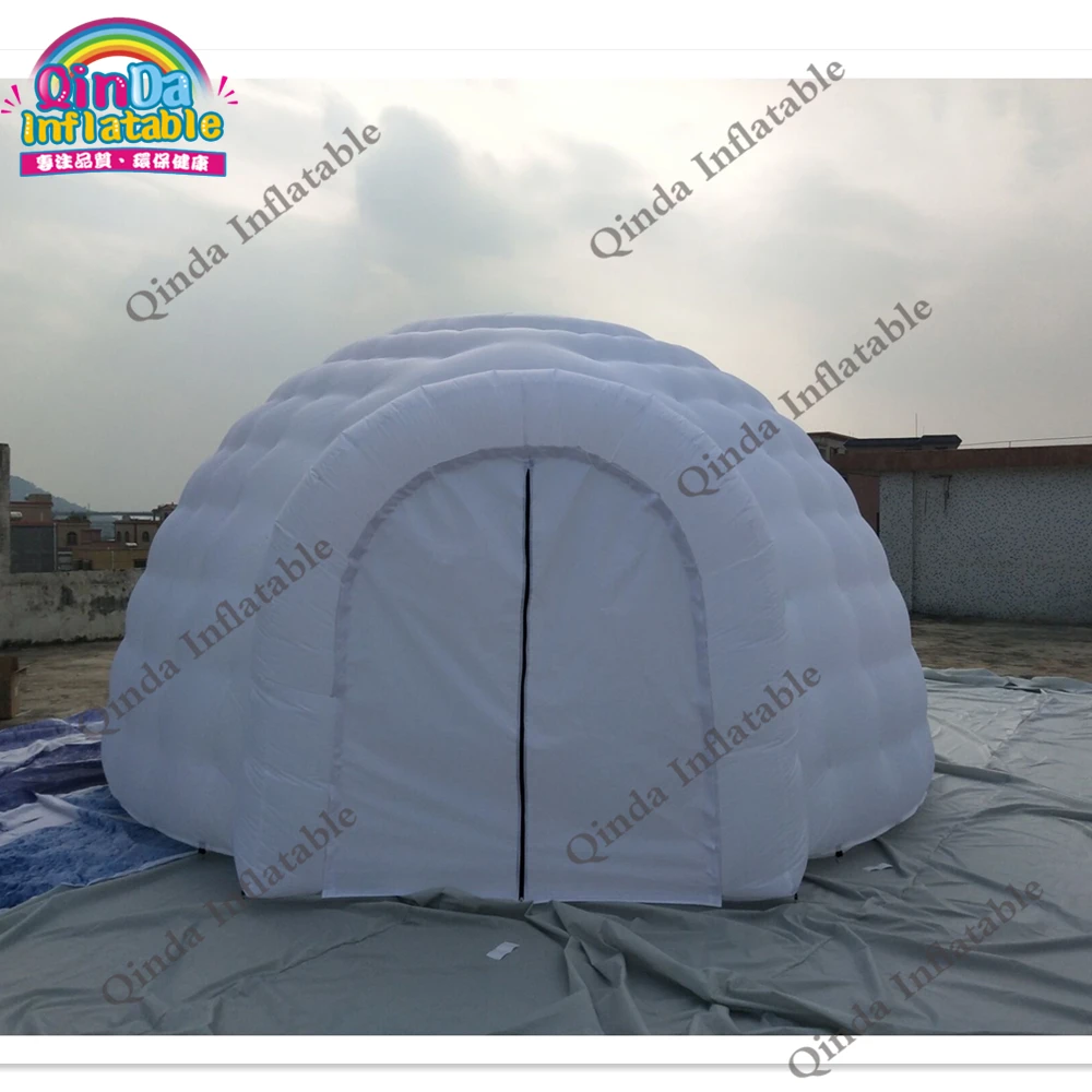 Free Shipping Customized Size Inflatable Igloo Party Tent, Lighting Inflatable Dome Tent For Outdoor Advertising 6