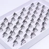 Fashion 50pcs Adjustable Men's Ring Dragon-shaped Punk Retro Men's Domineering Animal Finger Ring Creative Gift Jewelry 1