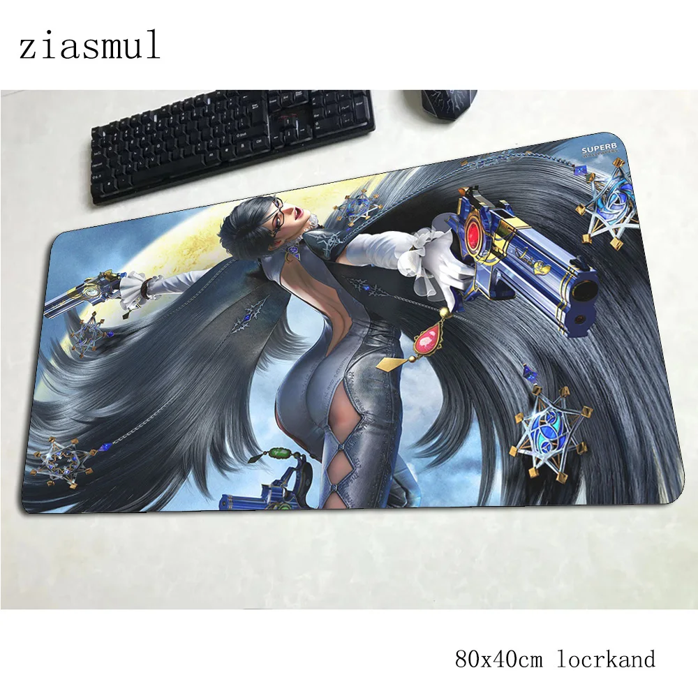 Bayonetta коврики 800x400x3 мм Красочный игровой коврик для мыши большая клавиатура Коврик для мыши xl аксессуары для геймеров коврик для мыши