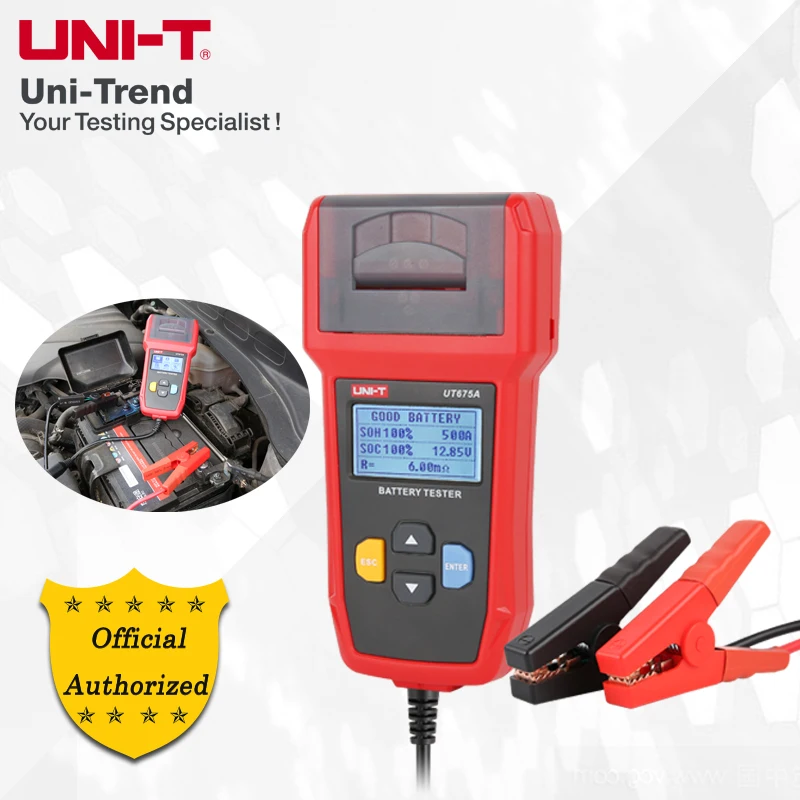 UNI-T UT675A UT673A цифровой Дисплей Батарея Тестер 12V/24V Автомобильный ящик для хранения