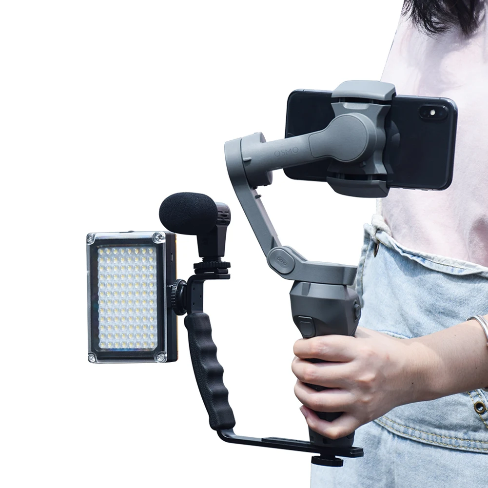 

L Shaped Stand Holder Phone Stabilizer Expansion Bracket for DJI Osmo Mobile 2/3 JHP-Best