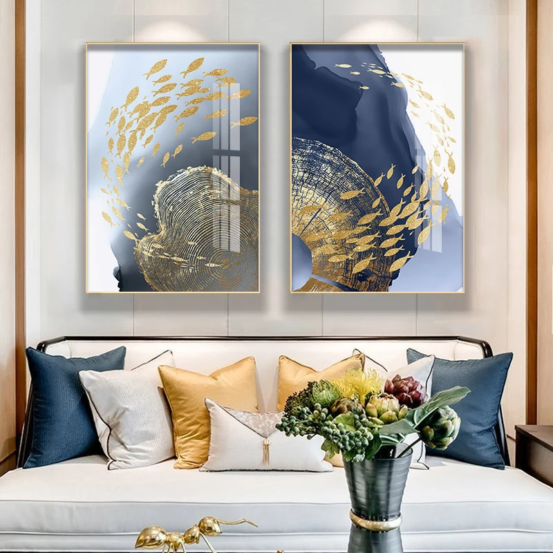 Golden-Butterfly-Fish-Canvas-Poster-Modern-Abstract-Painting-Nordic-Decoration-Wall-Art-Print-Picture-for-Living (2)