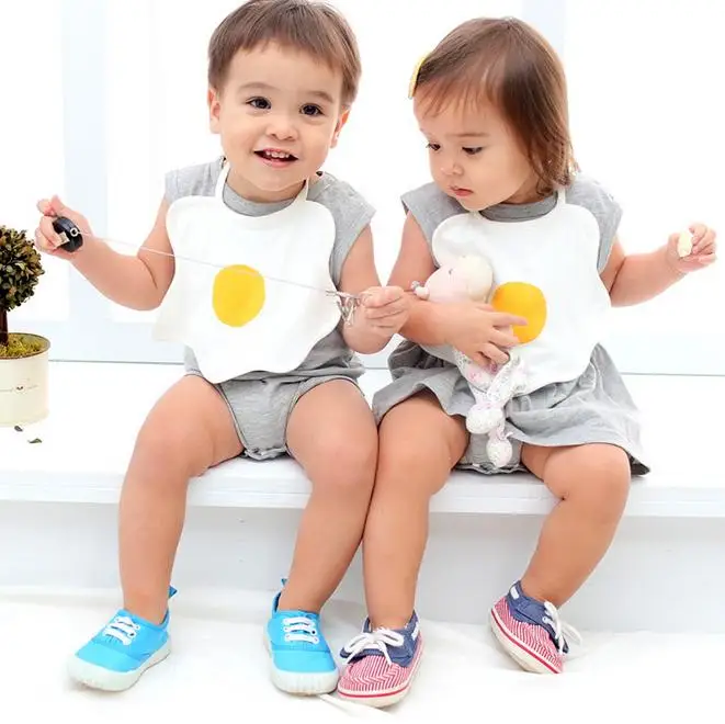 Summer Baby Girls Boys Romper Baby Children Clothes Cute Poached Egg Jumpsuit Baby Romper Little Girls Clothing