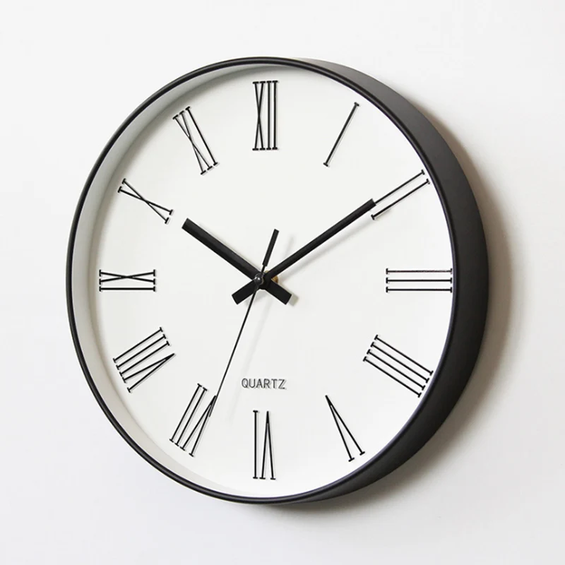 Creative Nordic Wall Clock Simple Mute Living Room White Bedroom Relojes De Pared Gift Ideas Home Decor DD60WC | Дом и сад