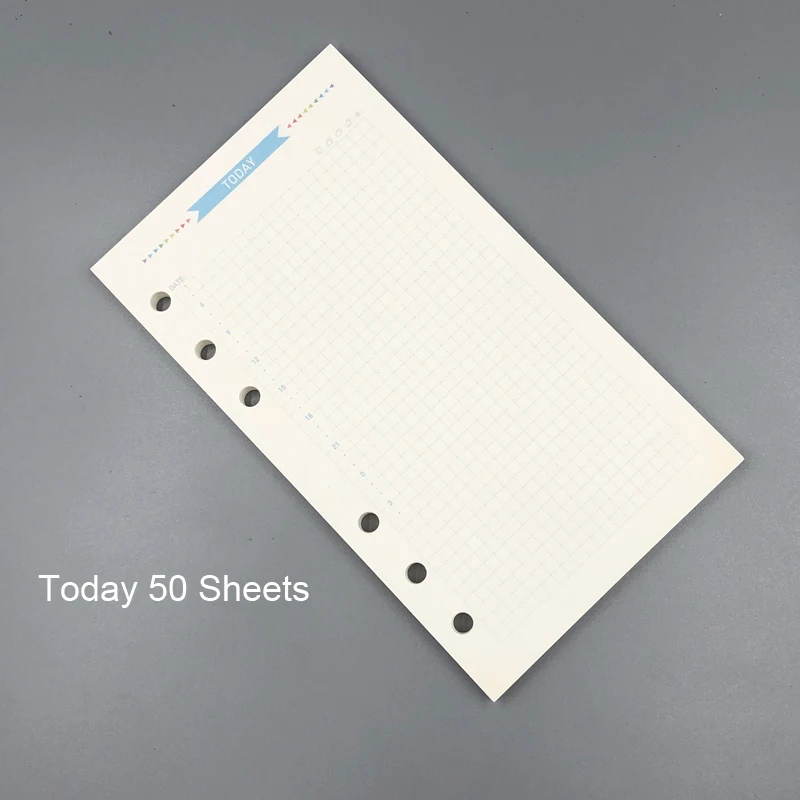 caise today Fromthenon милый блокнот для Filofax Dokibook спиральный планировщик A5A6A7 дневник внутренний ядро Weekl ежемесячный точечный наполнитель бумага - Цвет: caise today