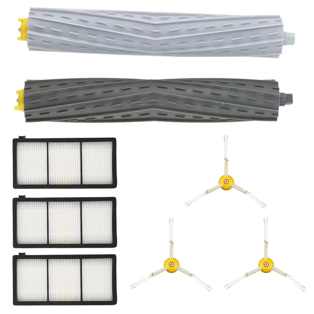 

Replacement 3pcs Side Brush 3pcs HEPA Filter 2pcs Rolling Brush Vacuum Cleaners Sweeping Robot Parts