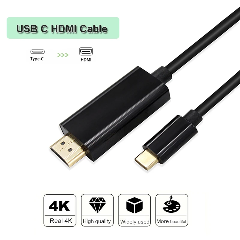USB C к HDMI 4K кабель адаптер Thunderbolt type 3 1 Кабель 8 м для huawei mate 20 MacBook pro Dell samsung| |