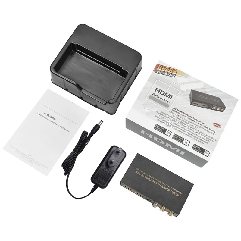 4K@ 60Hz HDR HDMI аудио экстрактор HDMI переключатель 3D один оптический коаксиальный HDCP2.2 LR ARC аудио EDID Настройка для PS3 HDTV DVD STB EU Pl