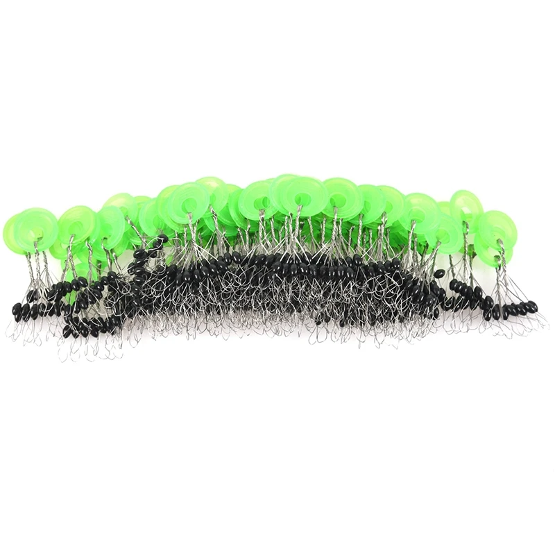 

100pcs Fish Connector Float Stopper Space Beans Fishing Tackle Supplies L