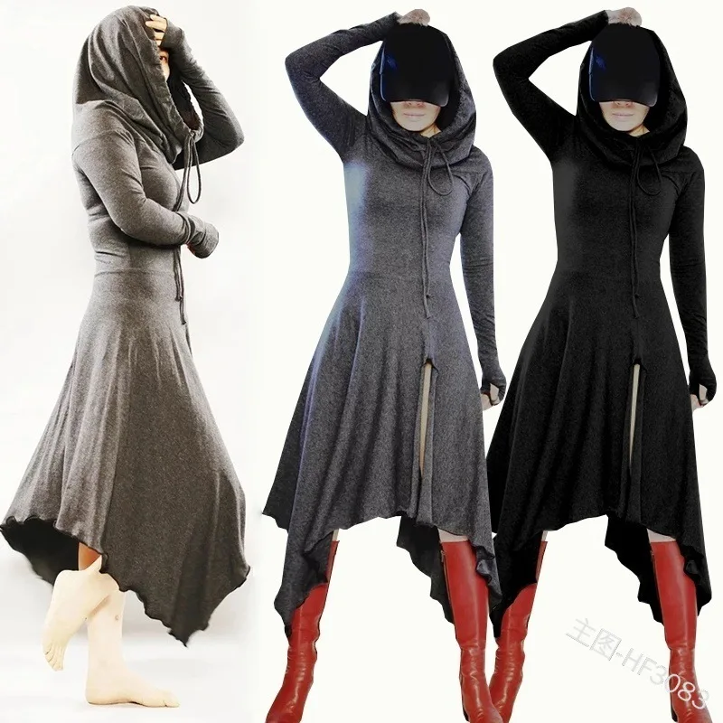 

Renaissance Medieval Hooded Dresses Carnival Halloween Costumes for Women Cosplay Princess Party Victorian Fancy Dress