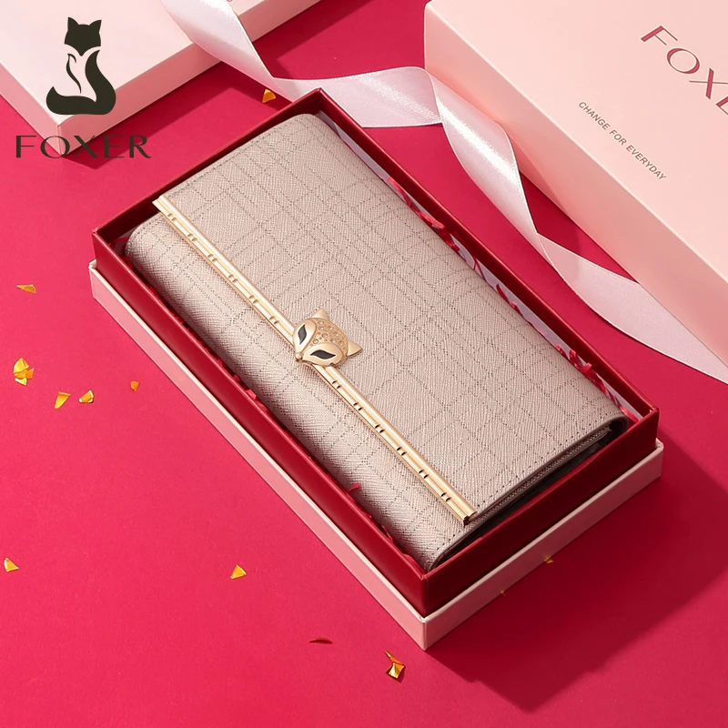 Coin Purse Clutch-Bag Card-Holder Wallet Female Evening-Bags Valentines-Day-Gift FOXER