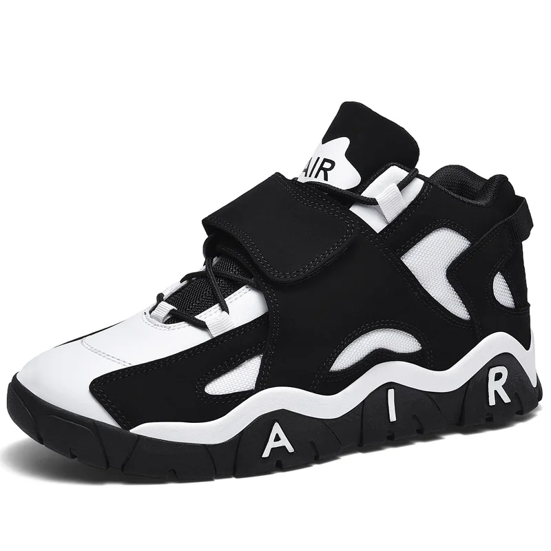 black white Basket Homme Retro Jordan Basketball Shoes Man High-top Gym Training Boots Outdoor Men Sneakers Athletic Air Sports Lebron Shoes - Цвет: black white