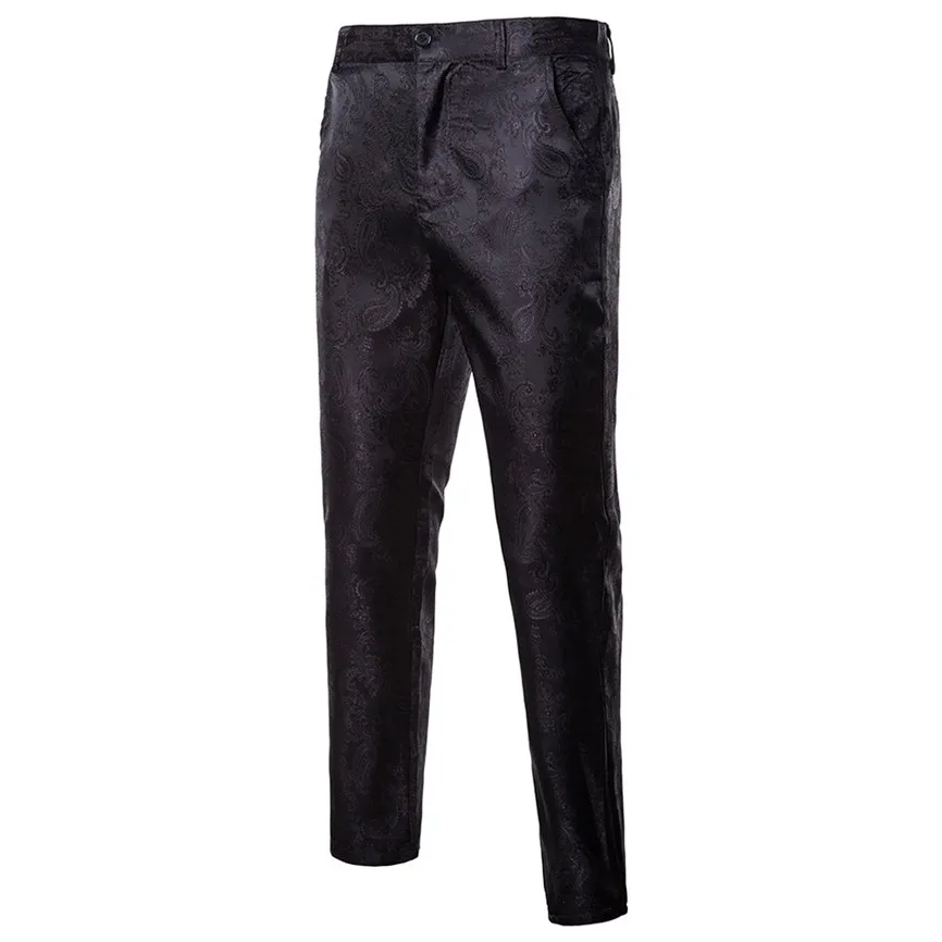 Wine Red Dress Pants Men Brand New Skinny Trousers Men Wedding Party Stage Singer Prom Suit Pants Pantalon Homme