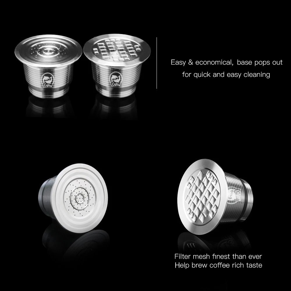 Многоразовая перезаправляемая кофейная капсула фильтр для чашки Nespresso из