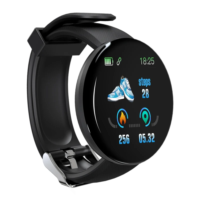 Смарт-часы D18 мужские Bluetooth водонепроницаемые спортивные фитнес-трекер умный Браслет пульсометр кровяное давление водонепроницаемые женские