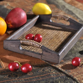

Wood Serving Bed Tray Handles Breakfast Tea Tray Carry Serving With Handle Choice of 3 Sizes