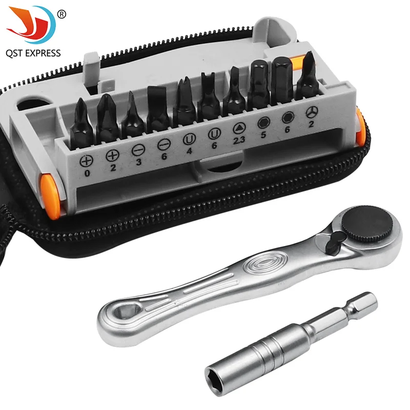 12 in 1 screwdriver set screwdriver ratchet wrench set multifunctional precision maintenance manual tool