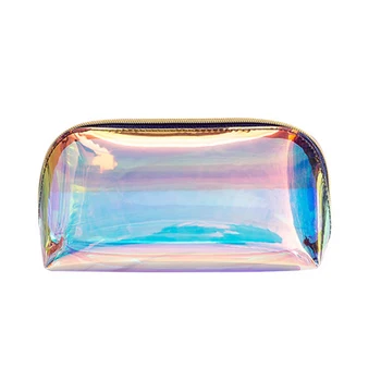 

Portable Zipper Women Fashion TPU Transparent Storage Casual Case Make Up Cosmetic Bag Travel Waterproof Pouch Clutch