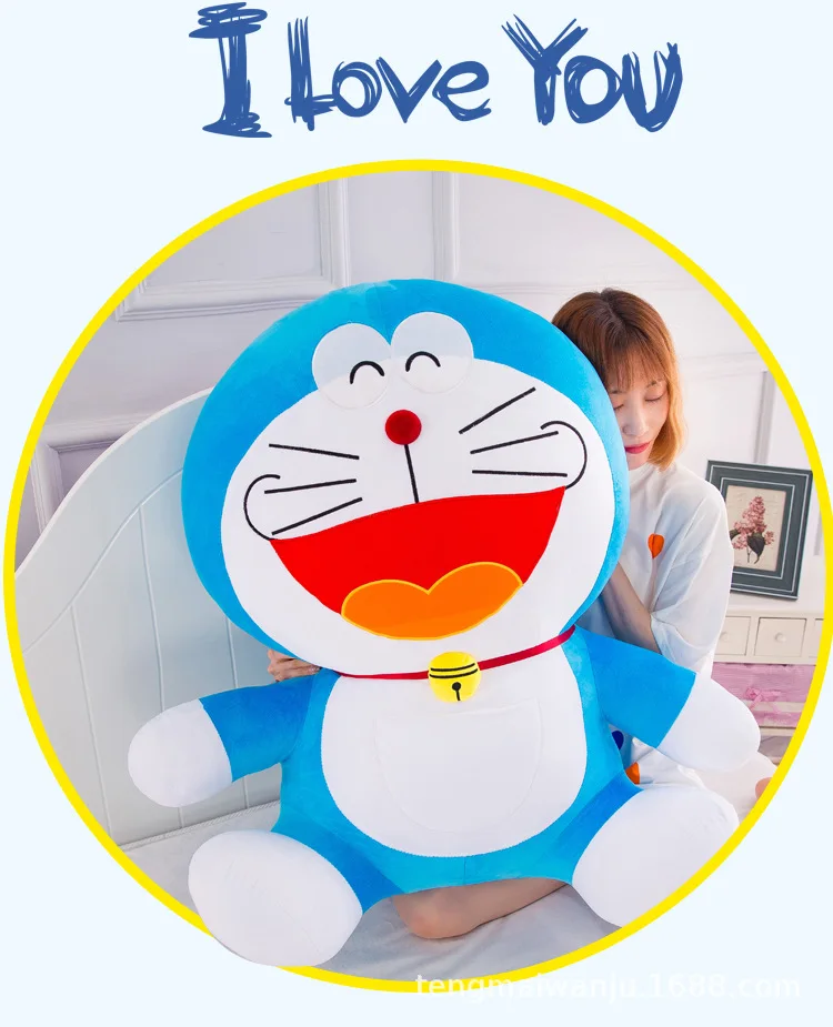 Симпатичная музыкальная кошка Doraemon мягкие игрушки для детей кукла девушка сопровождать Спящая кукла Экспрессия Stitche аниме, плюшевая Elfe на