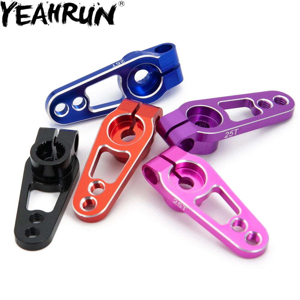 YEAHRUN 5pcs Aluminum 25 Teeth Spline M3 Clamp Steering 25T Servo Arm for Sakura D4 1:10 RC Racing Car Models | Игрушки и хобби
