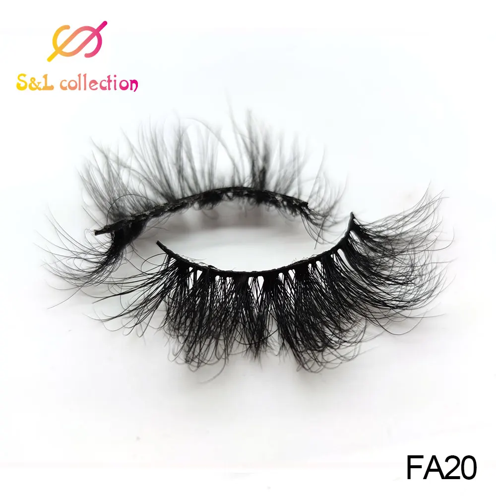 3D Mink Lashes Makeup 25mm Lashes Natural False Eyelashes Thick Faux Cils Fluffy Fake Eyelashes Extension Eye Lashes