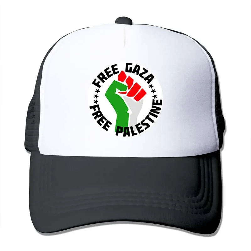 Бейсболка Free Palestine для мужчин и женщин, модные регулируемые кепки - Цвет: 4-Black