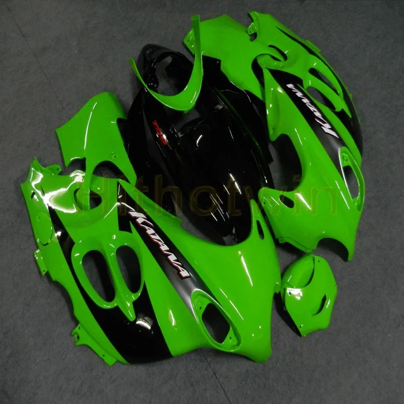 Пользовательские мотоцикл обтекатель для GSX750F GSX600F 2003 2004 2005 2006+ Botls+ зеленый пламя - Цвет: O