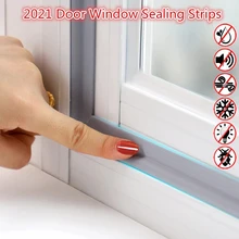 Wearable Door Window Sealing Strips Pu Foam Self Adhesive Tape Waterproof Dustproof Sealing Tape Sound Insulation Tools
