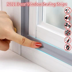 Wearable Door Window Sealing Strips Pu Foam Self Adhesive Tape Waterproof Dustproof Sealing Tape Sound Insulation Tools