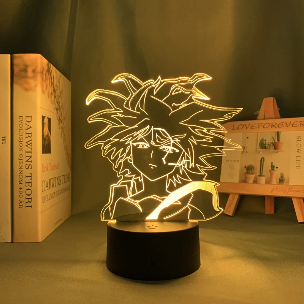 Anime Hunter X Hunter Killua 3d Led Lamp for Bedroom Decor Nightlight Birthday Gift Acrylic Led Night Light Hxh Killua Godspeed
