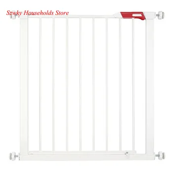 

Pet Safety Gate Door Walk Through Child Toddler Pet Metal Easy Locking System