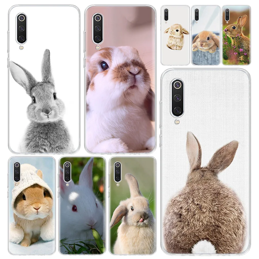 Милое белое платье для маленьких кроликов чехол телефона Xiaomi Redmi Note 9S 8 8T 9 7 7A 6 6A 5 5A
