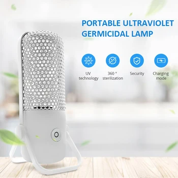 

360 Degrees UV Ultraviolet Lamp Germicidal Disinfection Light Bulb Ozone Quartz UV Led Light For Home Clean Air Kill Mites USB