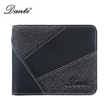 

Dante Fashion Genuine Leather Men Wallets Large Capacity Card Holder Money Bag Famous Delicate Short Men's Wallet Luxury 100g