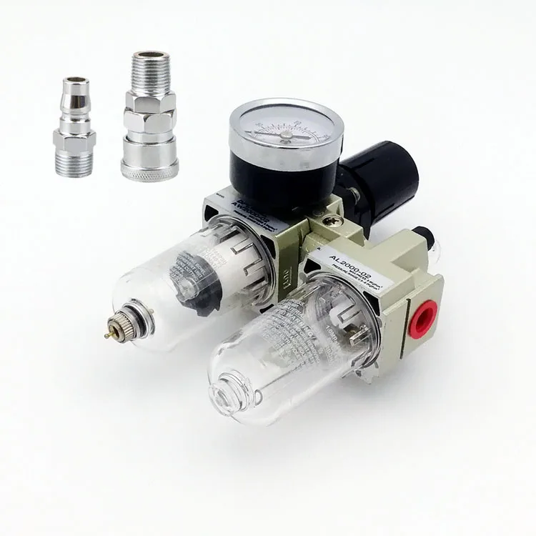 Online AC2010 02 druckluft filter pneumatische druckregler feuchtigkeit Pneumatische öl wasser separator filter mini luft regler