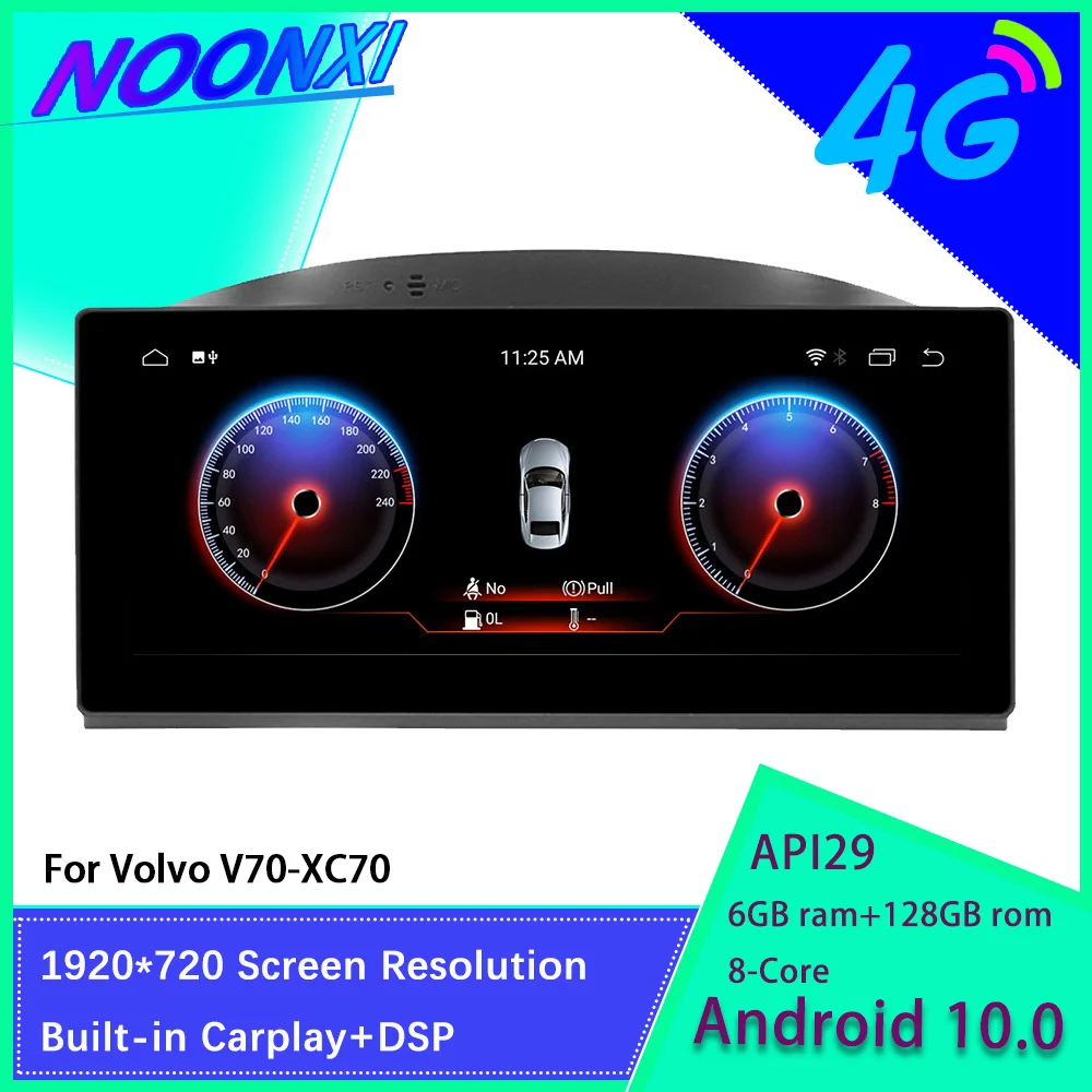 

4G 64G For Volvo XC70 V70 S40 S30 S80 2012-2015 Android 10 Car Radio Stereo Multimedia Player GPS Navigation Carplay Head Unit