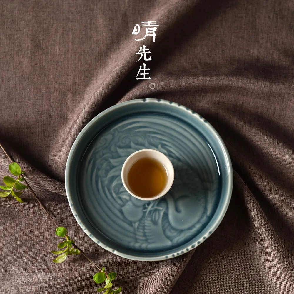 

Jindezhen Cloud Crane Highest Heavens Carving Pot Bearing Manual Do Bubble Platform Kung Fu Tea Have Kettle Support Household