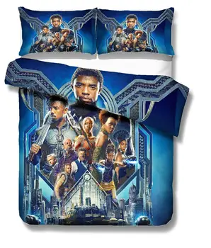 

Black Panther Bedding Room Decor 3 Piece Duvet Cover Bedspread Single Double Bed Set 2020 Bed Cover Set Sabanas